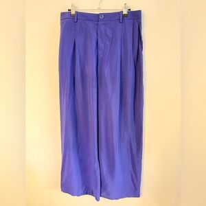 Lapointe Indigo Blue Pleated Trouser